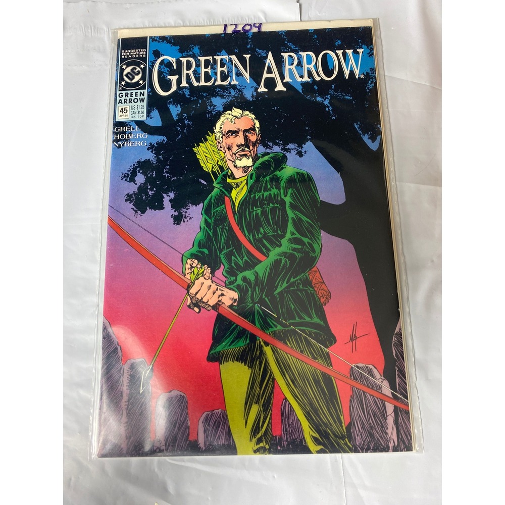 Green Arrow 45 DC Comics 1991 Mike Grell Rick Hoberg Copper Age Single Issue